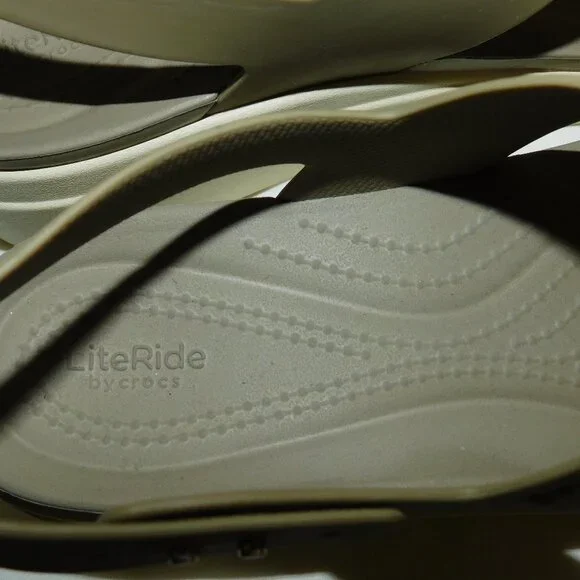 CROCS Brooklyn LiteRide Platform Sandals Size 10 - Picture 9 of 11